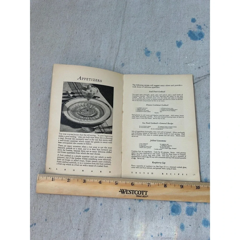 Cold Cookery 1920s/1930s Leonard Refrigerator Cookbook Booklet